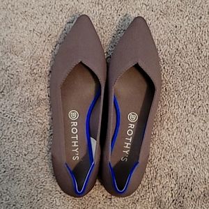 Chocolate Size 10 Rothy's flats